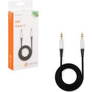 Кабель Aux 3.5 mm Jack - 3.5 mm Jack 0,6м, черный AIRLINE ACHAUX60