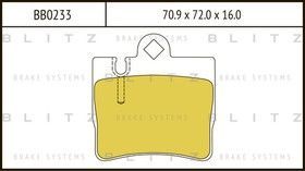 Колодки тормозные задн. BLITZ BB0233