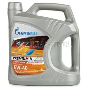Моторное масло 5w40 Premium N (4л) GAZPROMNEFT 2389900144